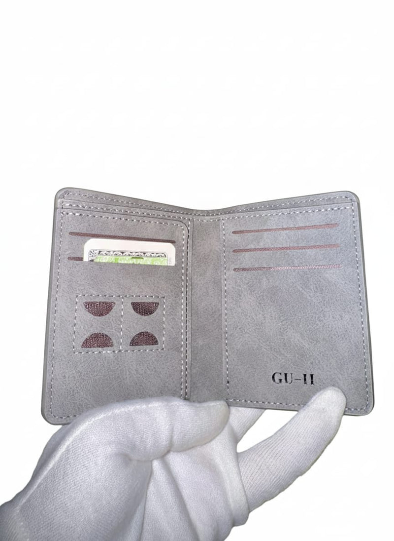 GU-II Male Short Thin Man Purse Wallet Retro Student CrossPurse Young Men's Personality Tide