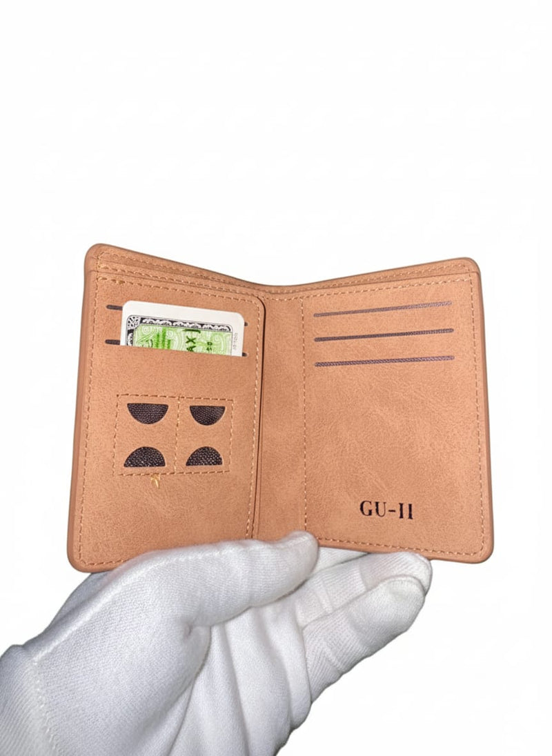 GU-II Male Short Thin Man Purse Wallet Retro Student CrossPurse Young Men's Personality Tide